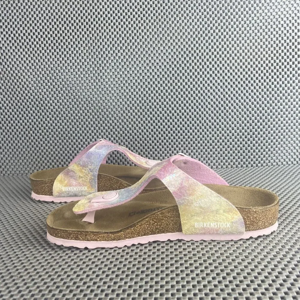 Birkenstock Gizeh Thong Sandals Girls Size 32 L1 Pink Made in Germany